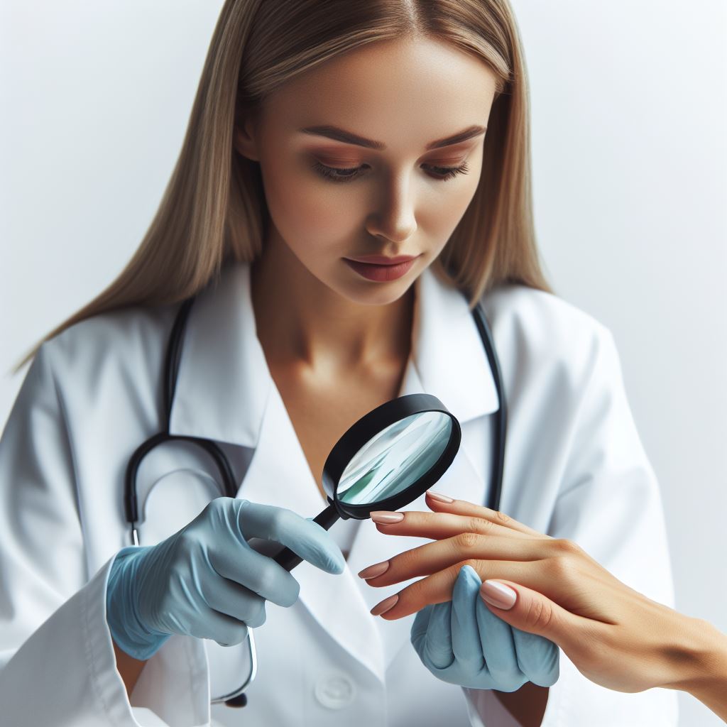 Image illustrating when to see a dermatologist for nail and skin issues, including signs of infection and changes in nails