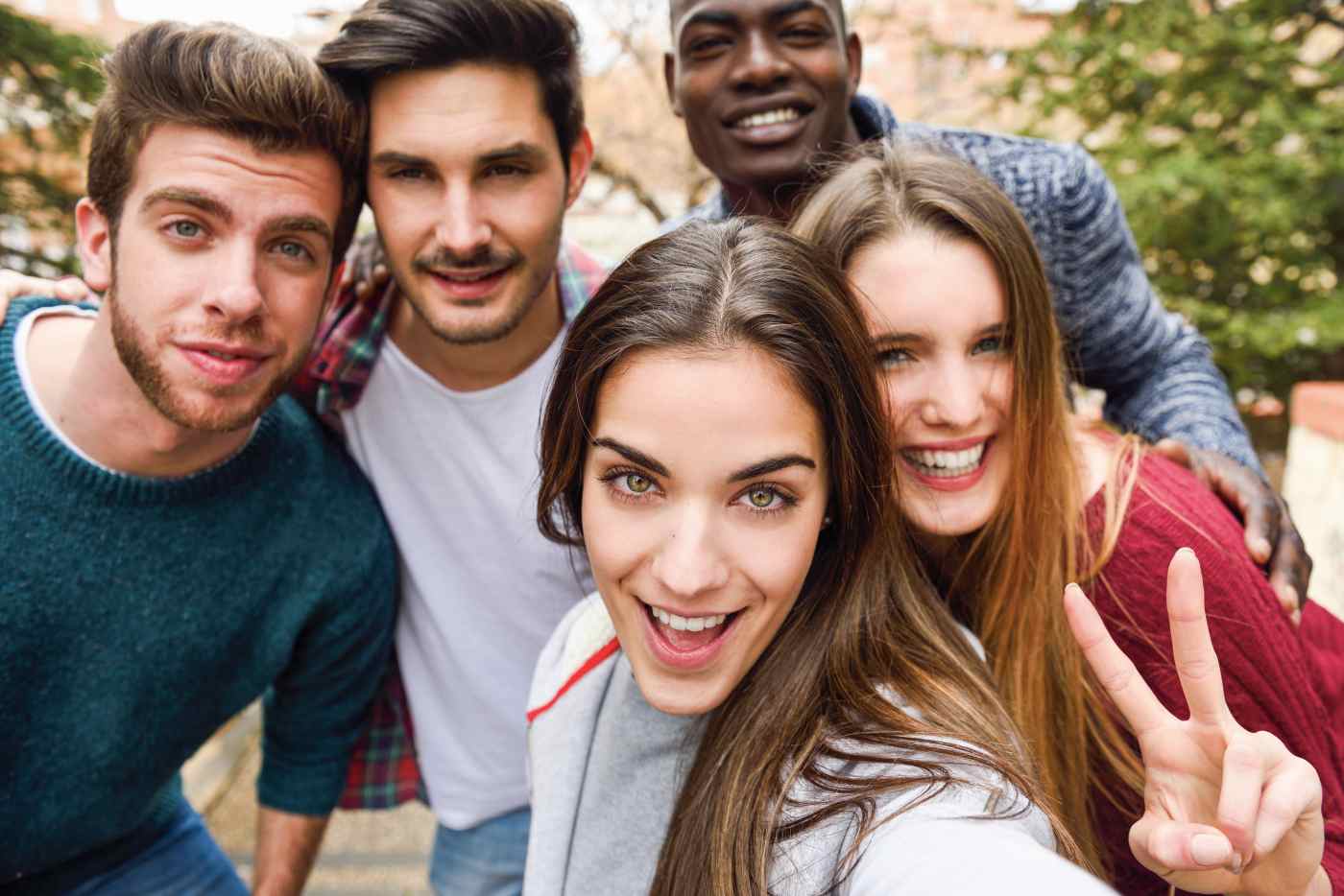 Friends closeup image