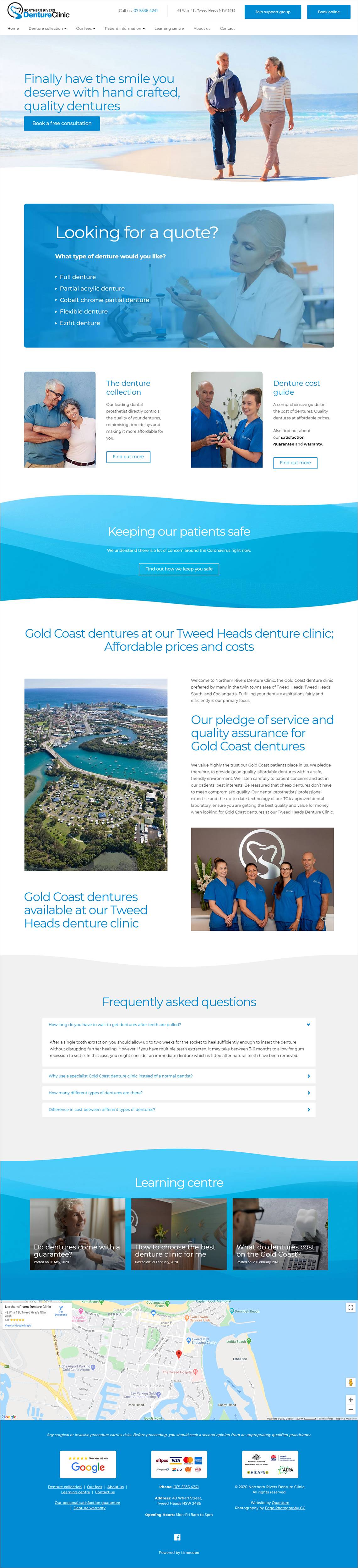 Northern Rivers Denture Clinic Full Home Page