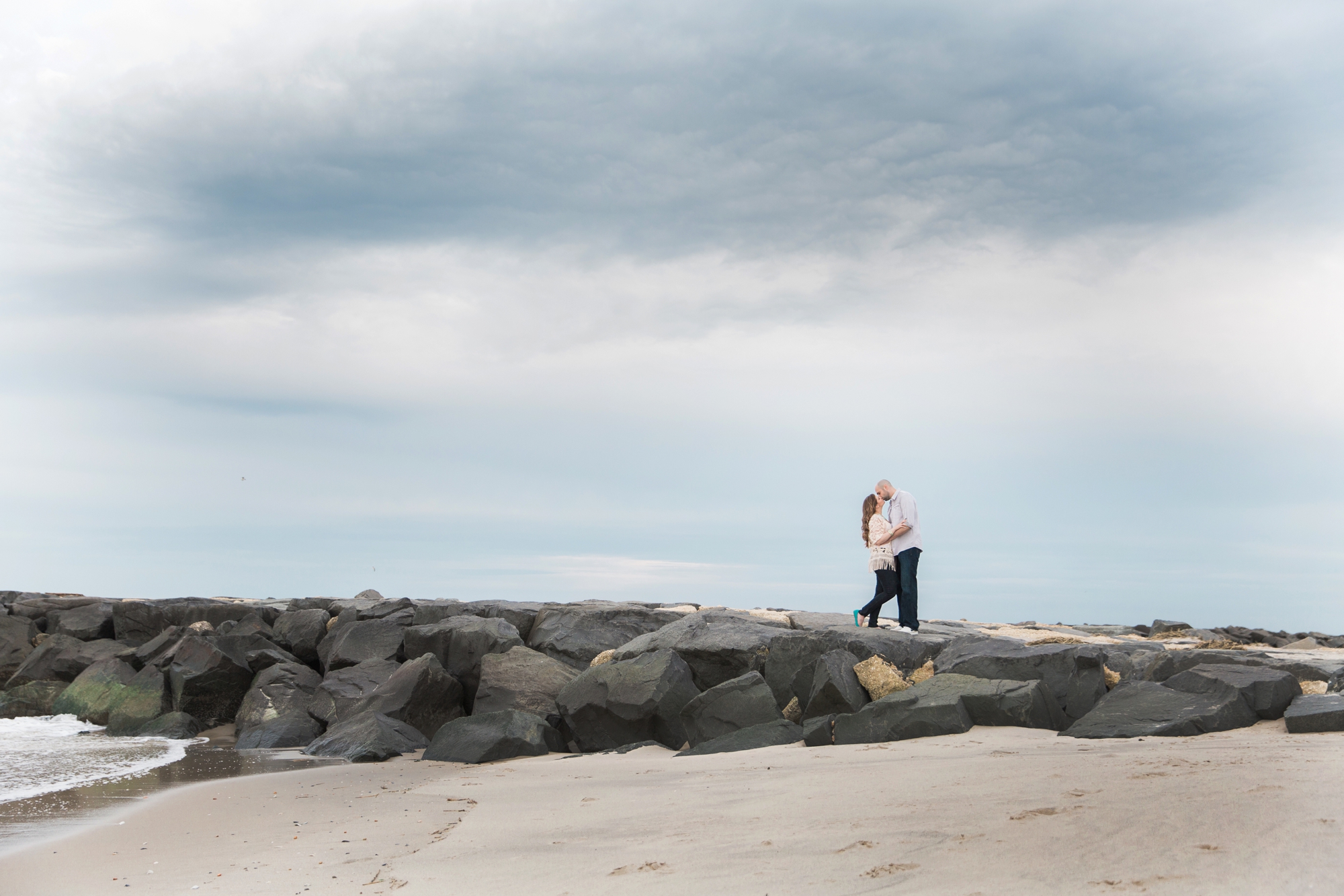 Leia + Taylor Engagement Photography in Asbury Park, NJ