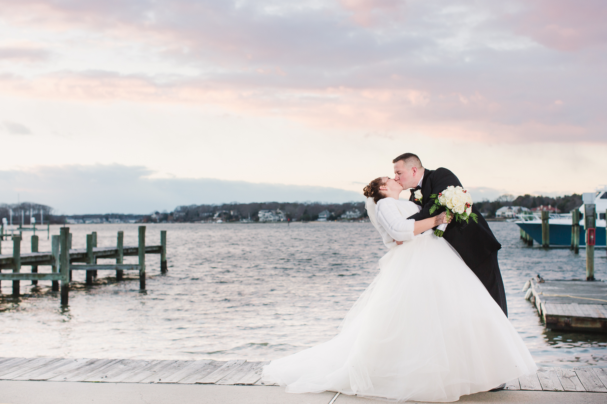 Lauren & Craig's Beautiful Winter Wedding at Clark's Landing Yacht Club of Point Pleasant, NJ