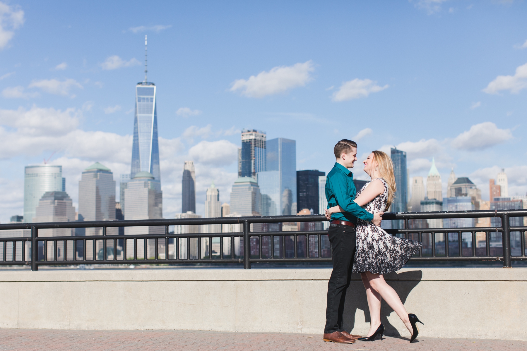 Liberty State Park Engagement Photography