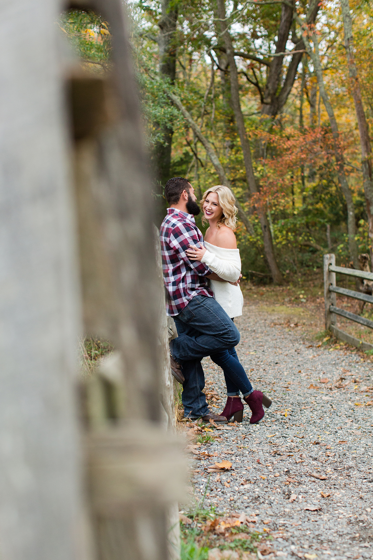 Engagement photo Allaire Park 