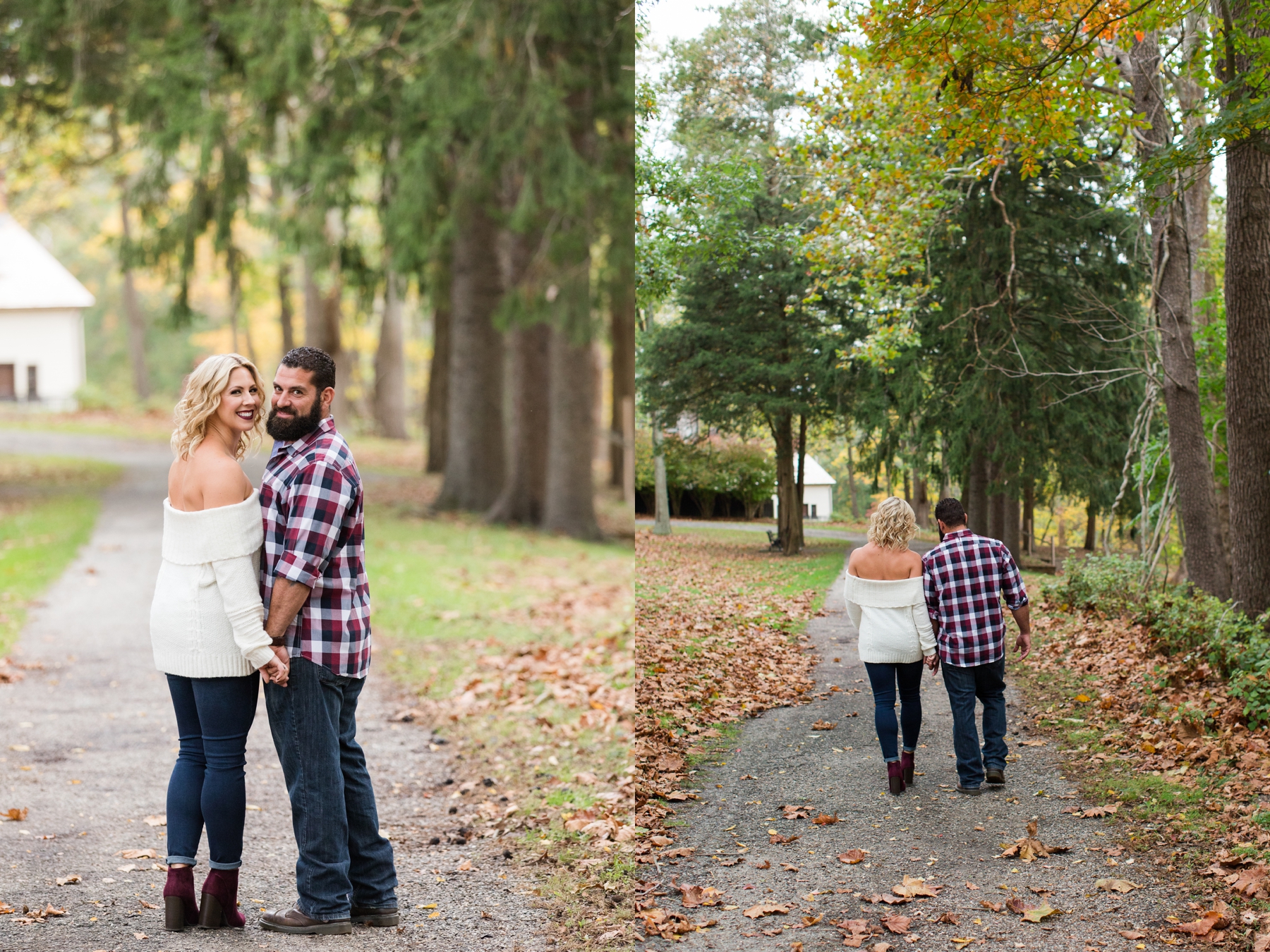 Engagement photo Allaire Park 