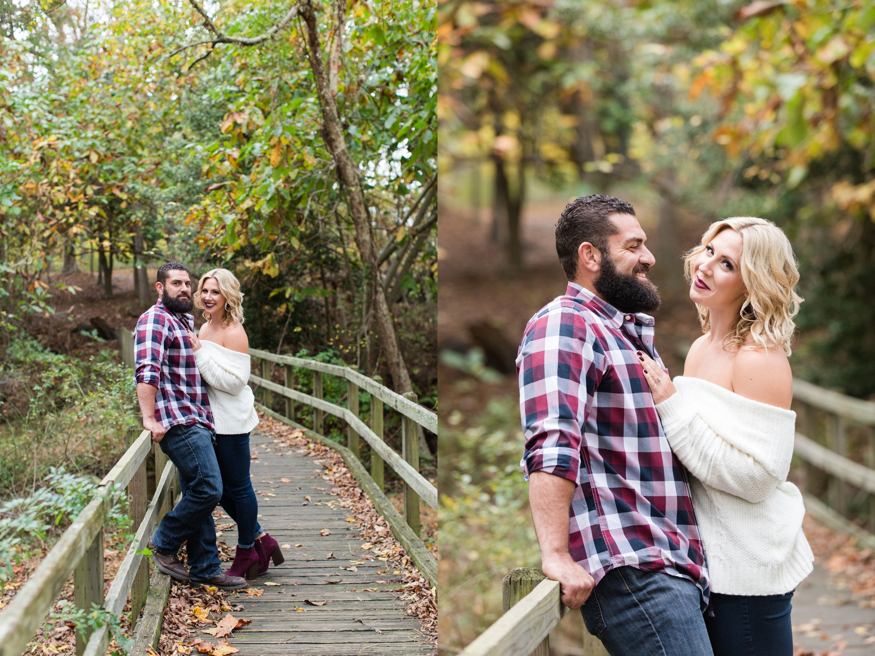 Engagement photo Allaire Park 