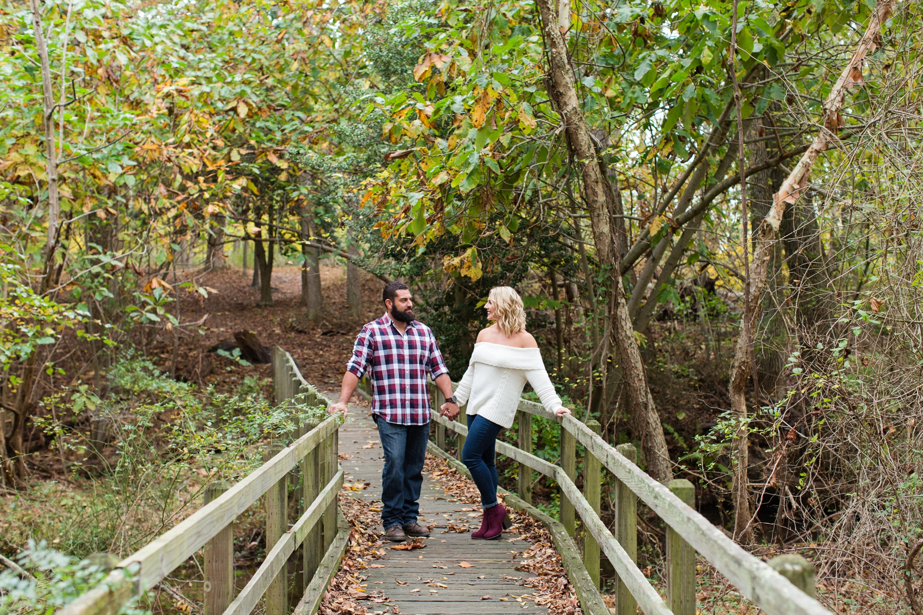 Engagement photo Allaire Park 