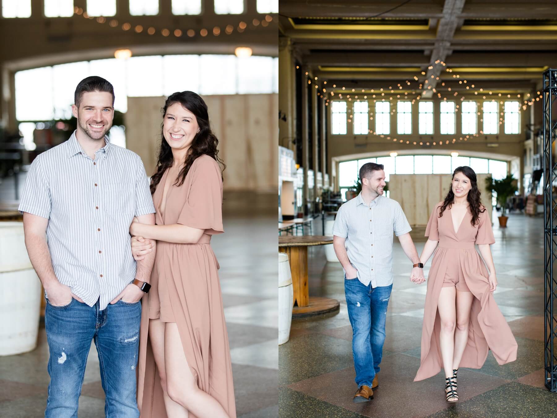 Sarah + Frank's Engagement Photography at Convention Hall in Asbury Park