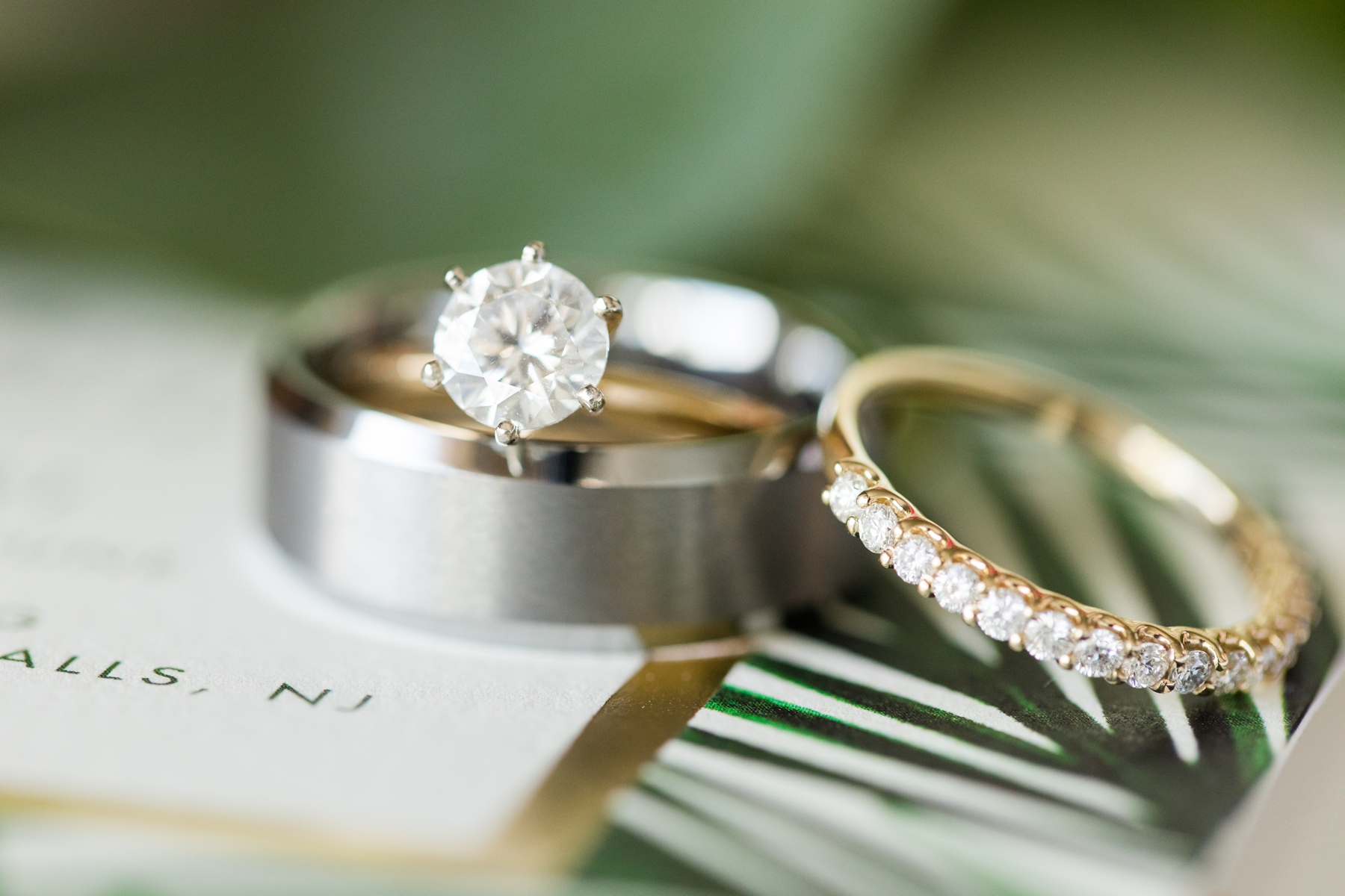 His and Her Rings - Wedding at Sterling Ballroom, Tinton Falls NJ