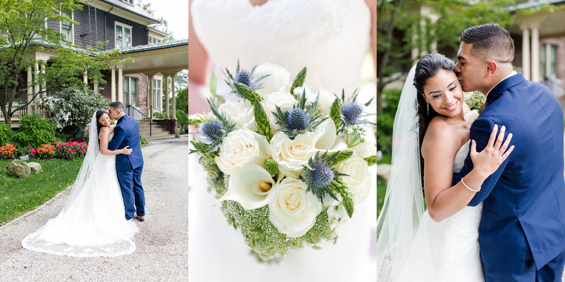 Celeste + Juan's Summer Garden Wedding at the Oakeside Mansion in Bloomfield