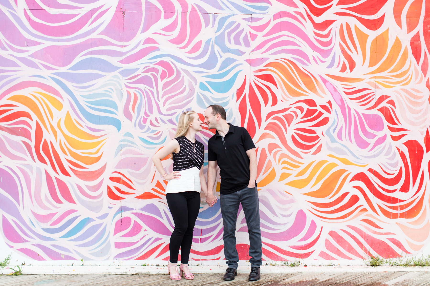 Elisha + Brad's Engagement Photography at Asbury Park