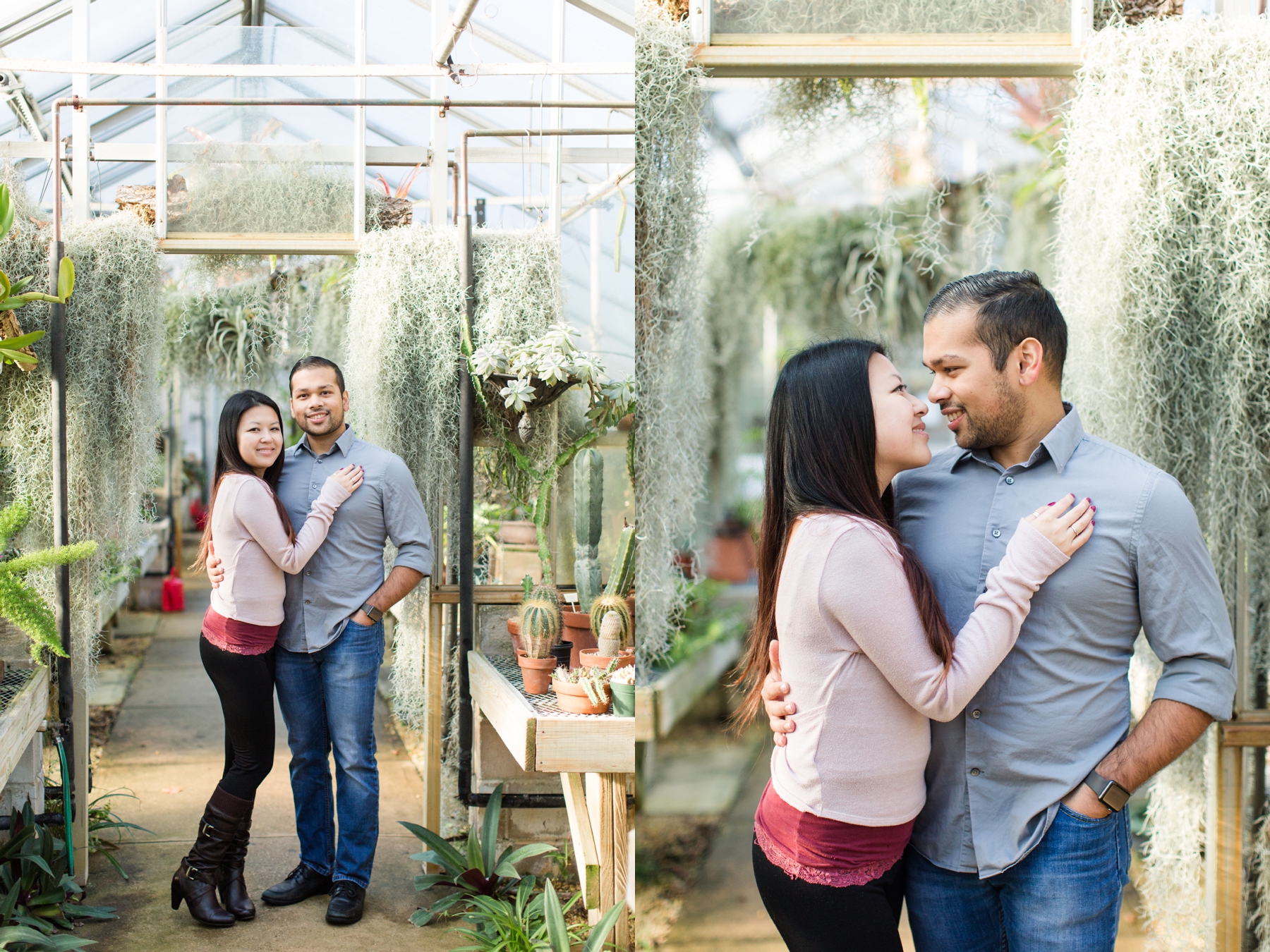 Stephanie and Naveed at deep cut garden