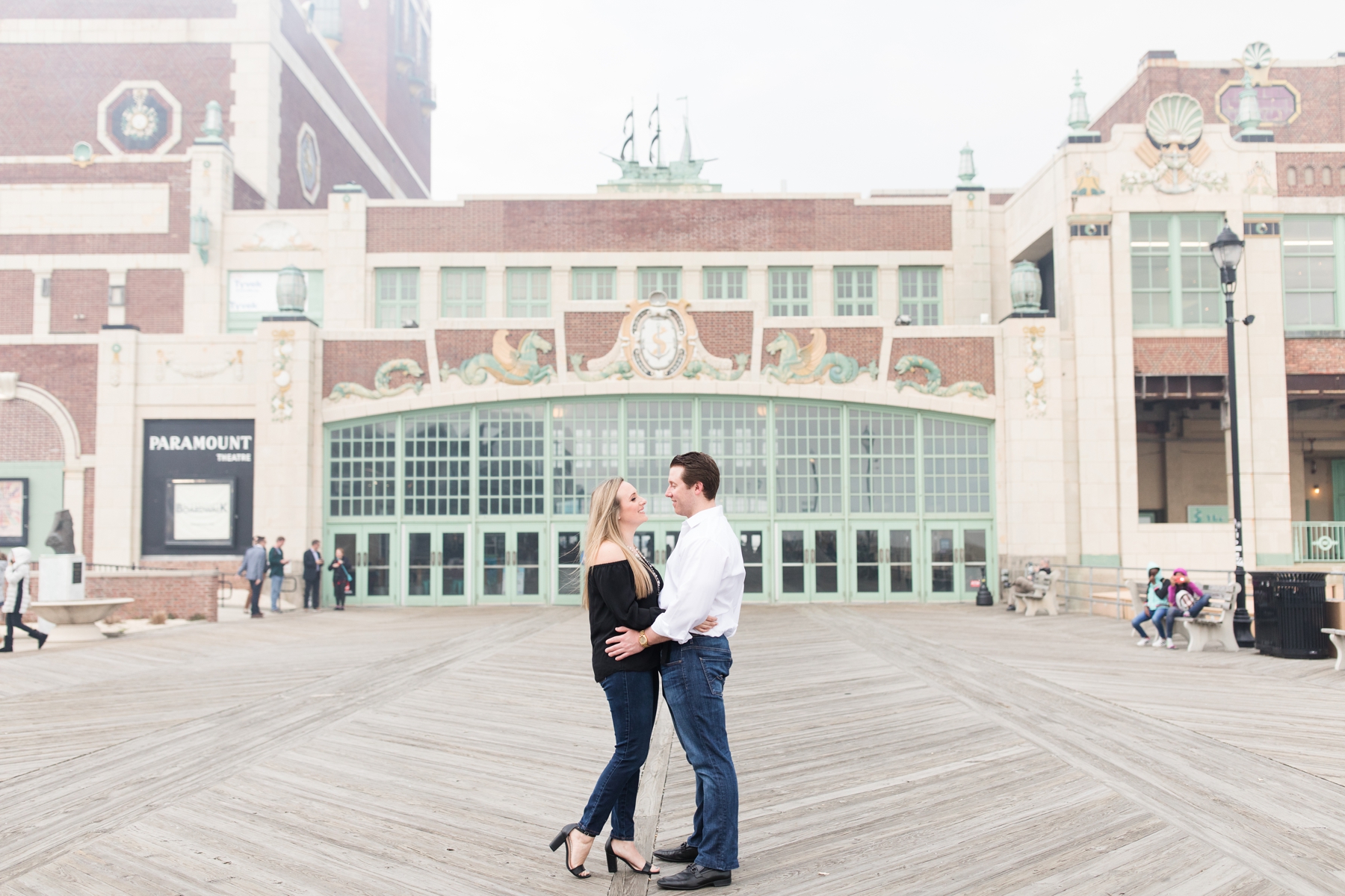 Samantha + Ryan's Asbury Park Engagement Photography