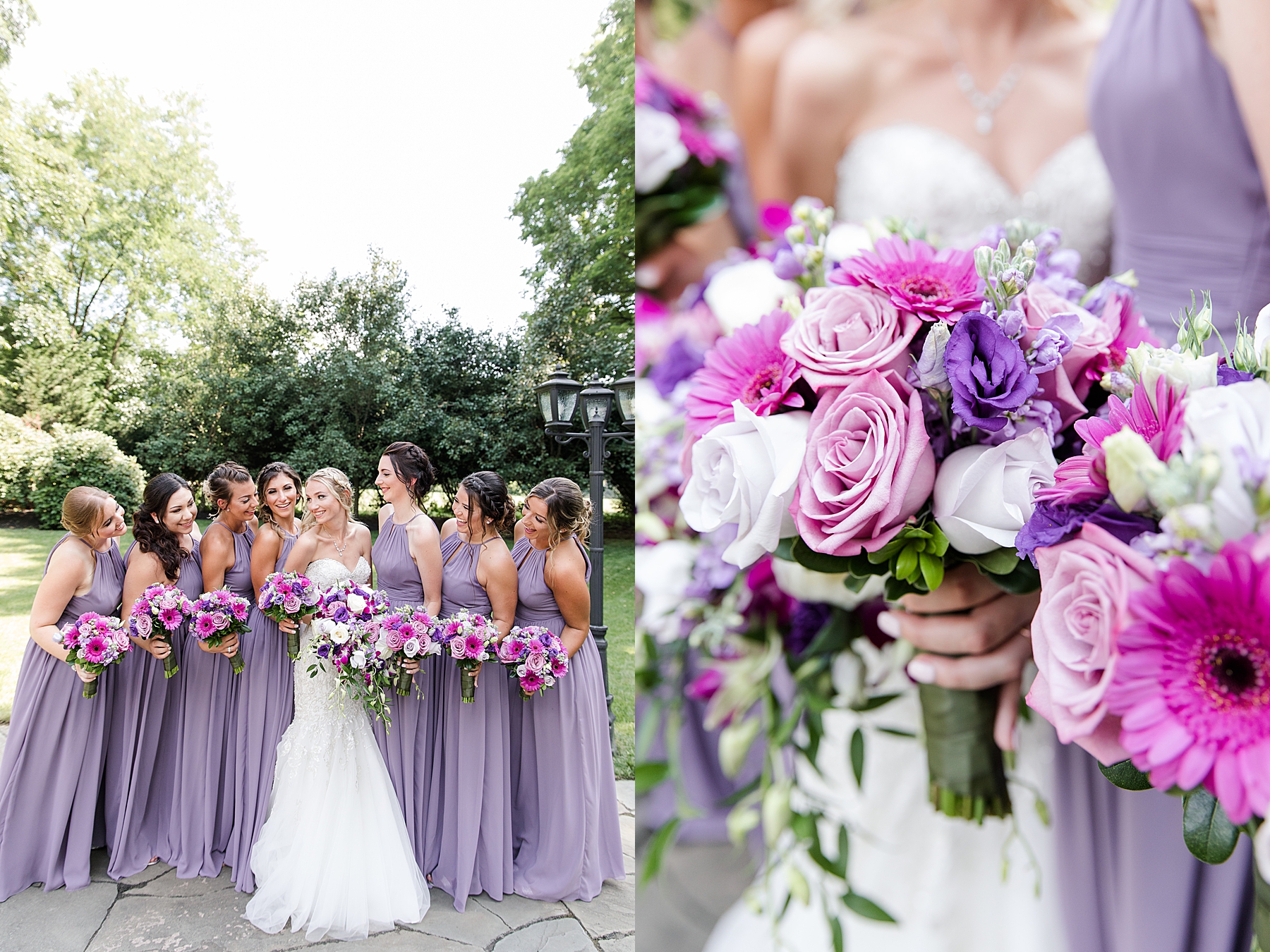 Lavender and Cream Ceremony Flowers