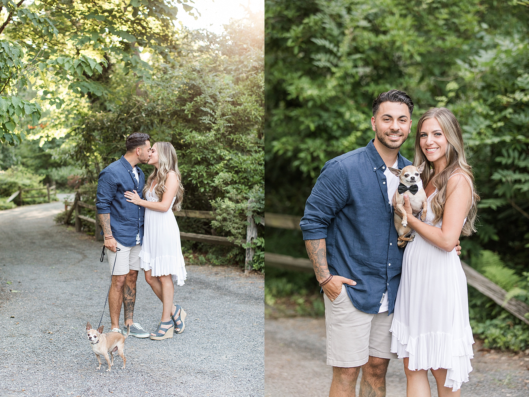 Gina and Greg's Engagement Session at Sayen Gardens