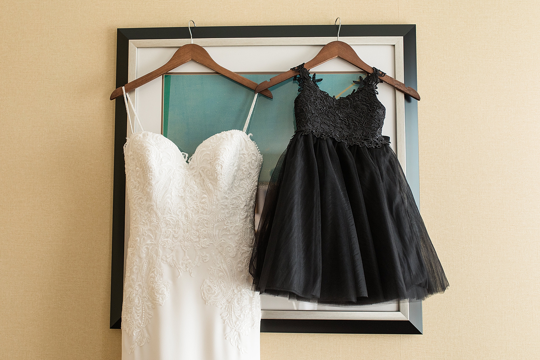 Black and White Wedding Dress