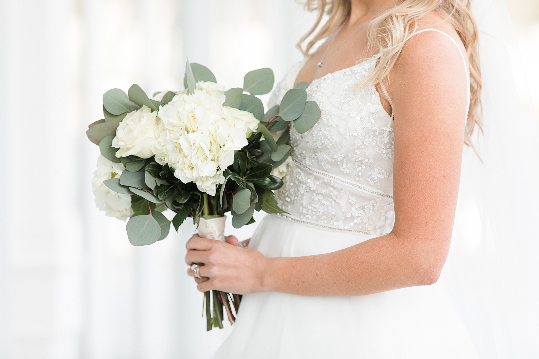 Bride Holding Flowers