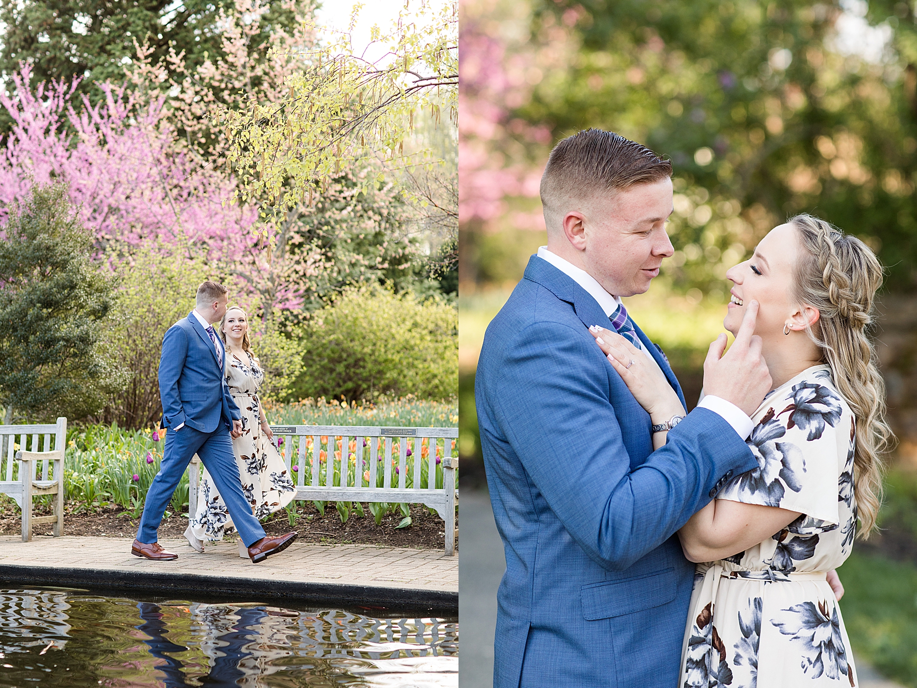 Engaged Couple in Deep Cut Gardens