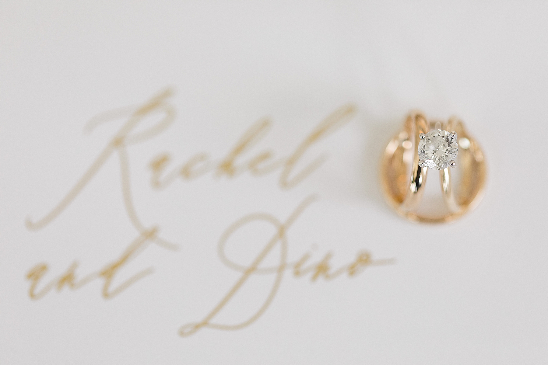 Wedding Ring On Table Of Mill Lakeside Manor