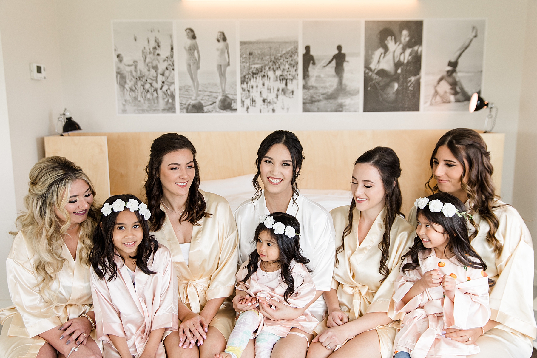 Wedding Bride Sitting With Bridesmaid in The Mill Lakeside Manor