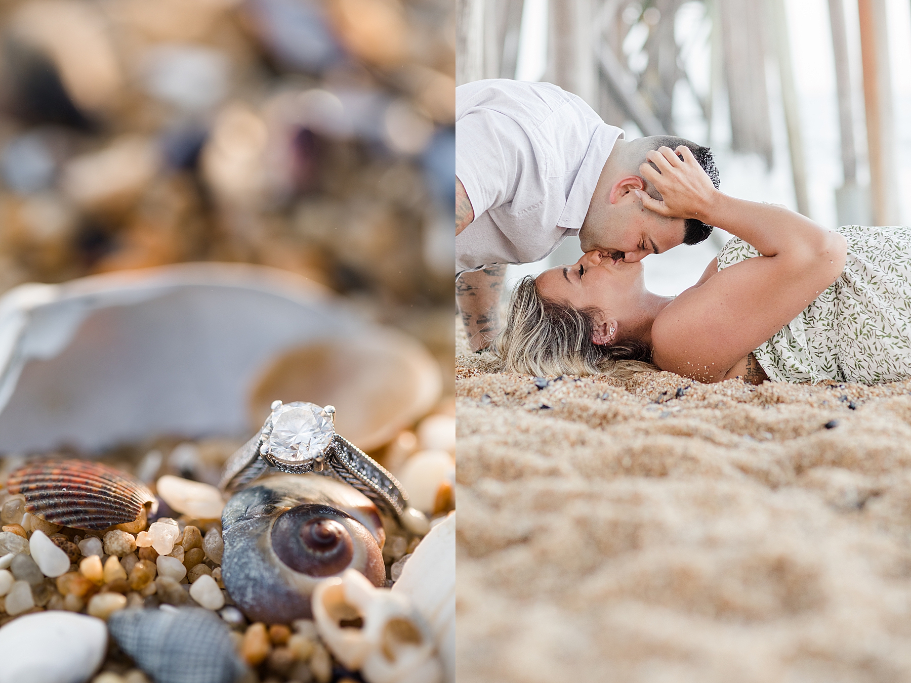 Belmar Beach Engagement Ring Photography