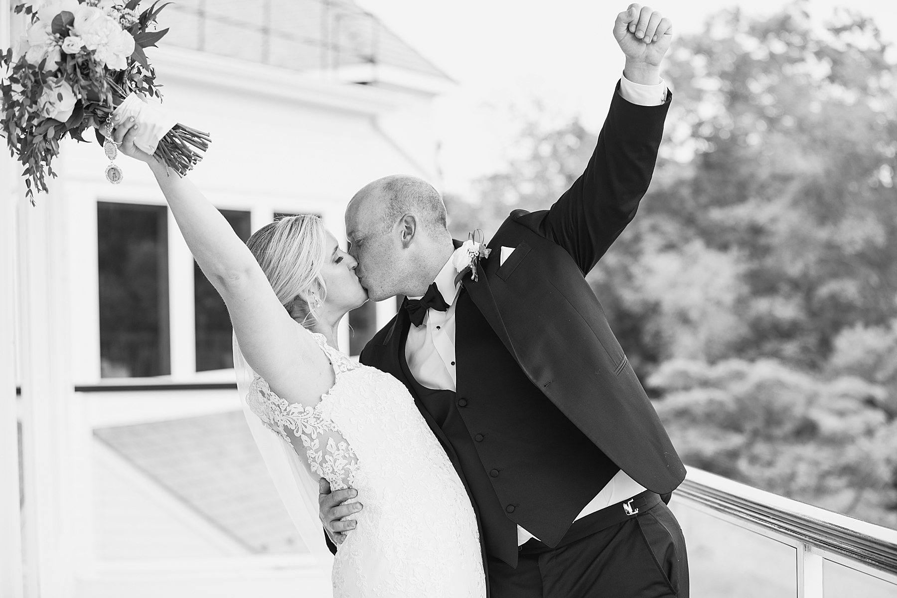 B&W Wedding Photo The Mill Spring Lake