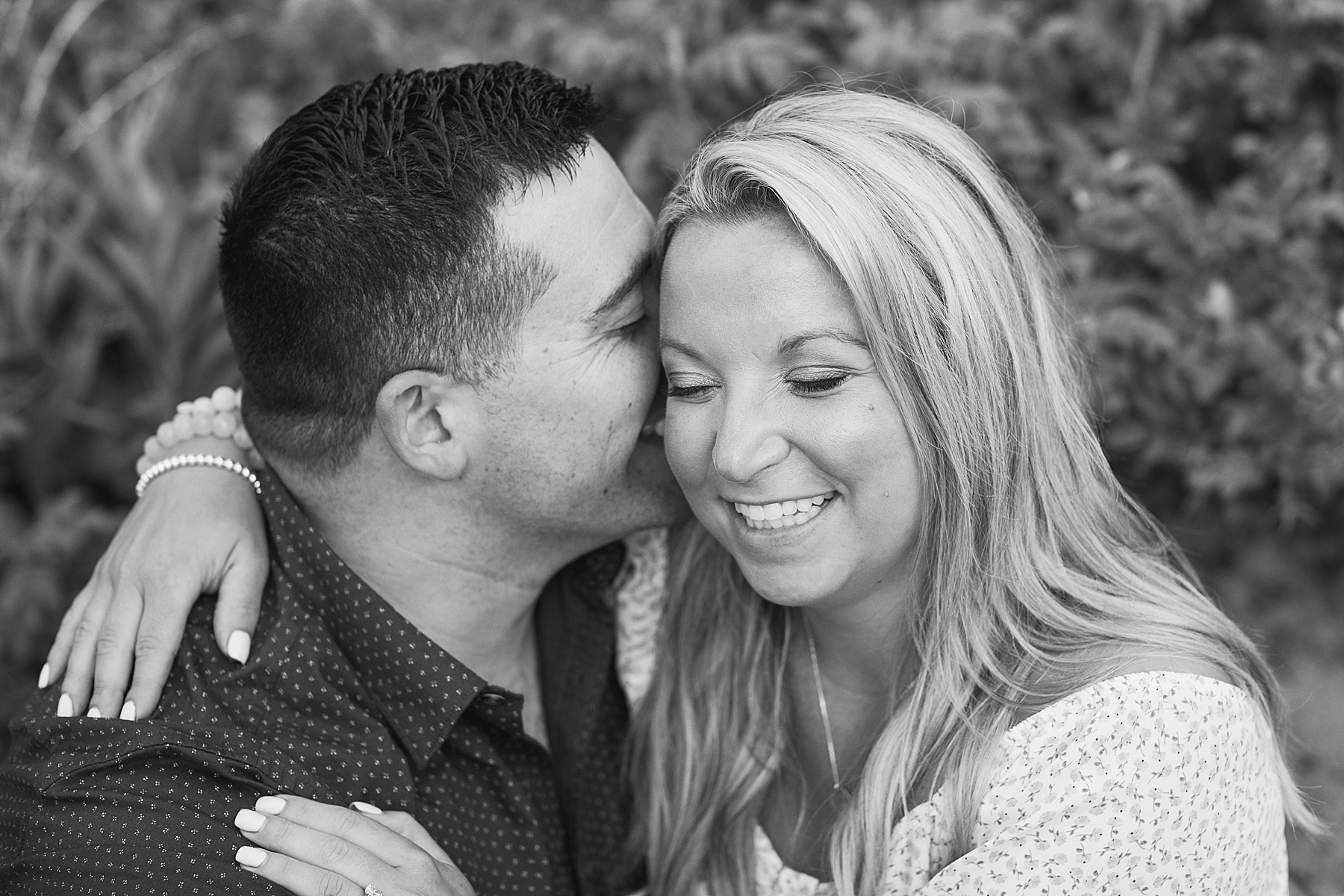 B&W Engagement Photography Belmar Beach