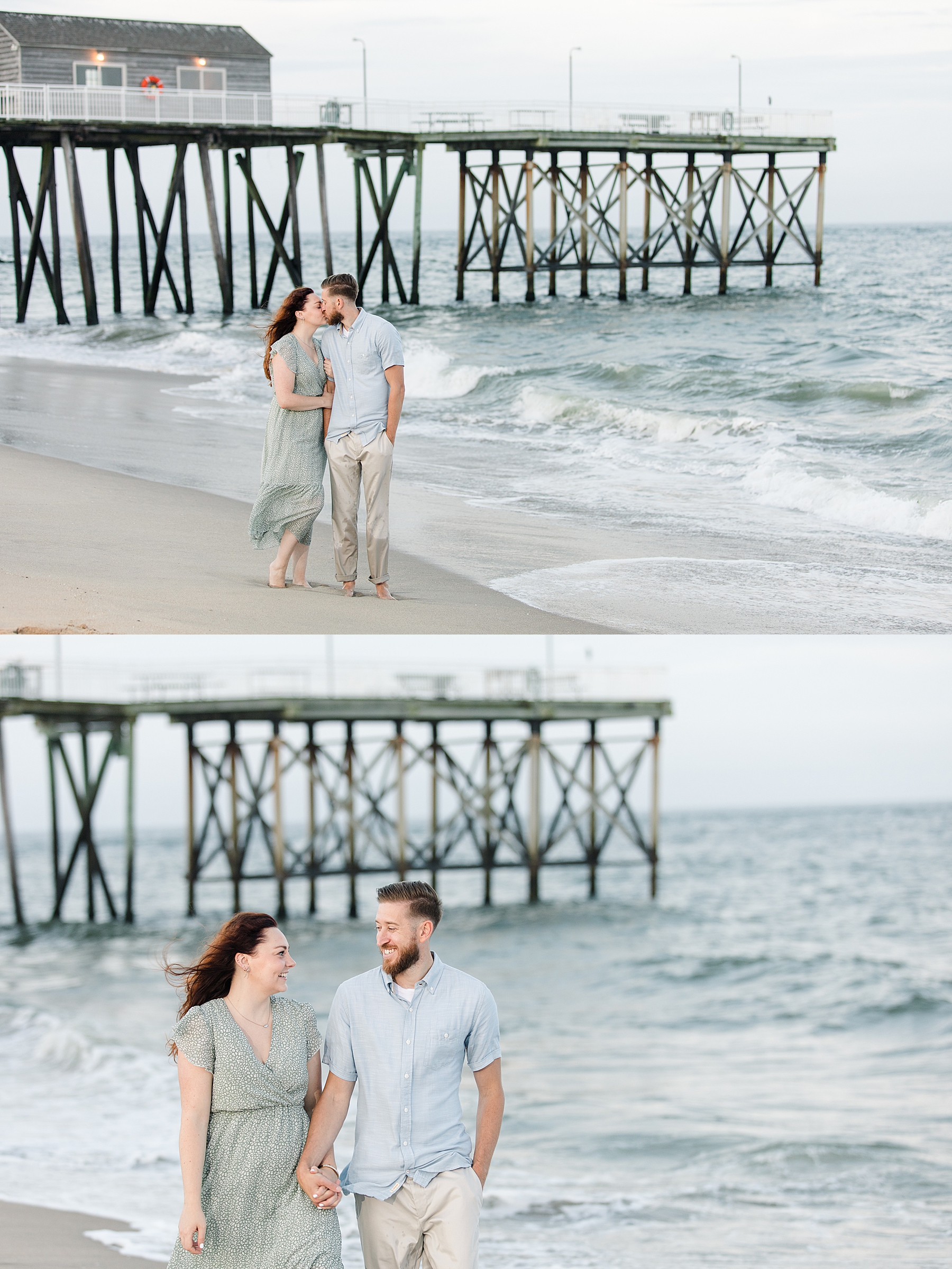 Belmar Beach Engagement Photograph