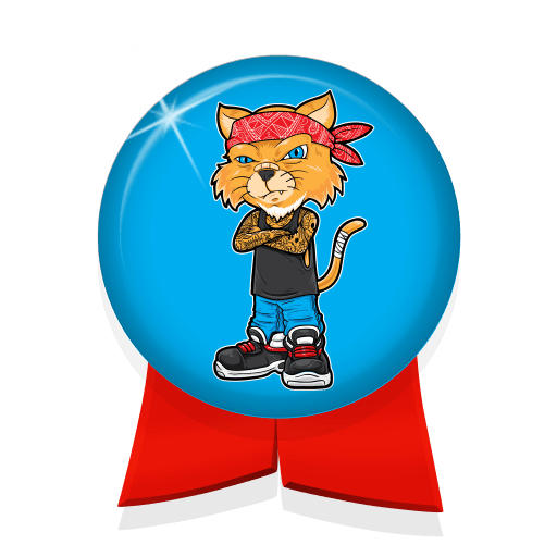 Confess-cat badge