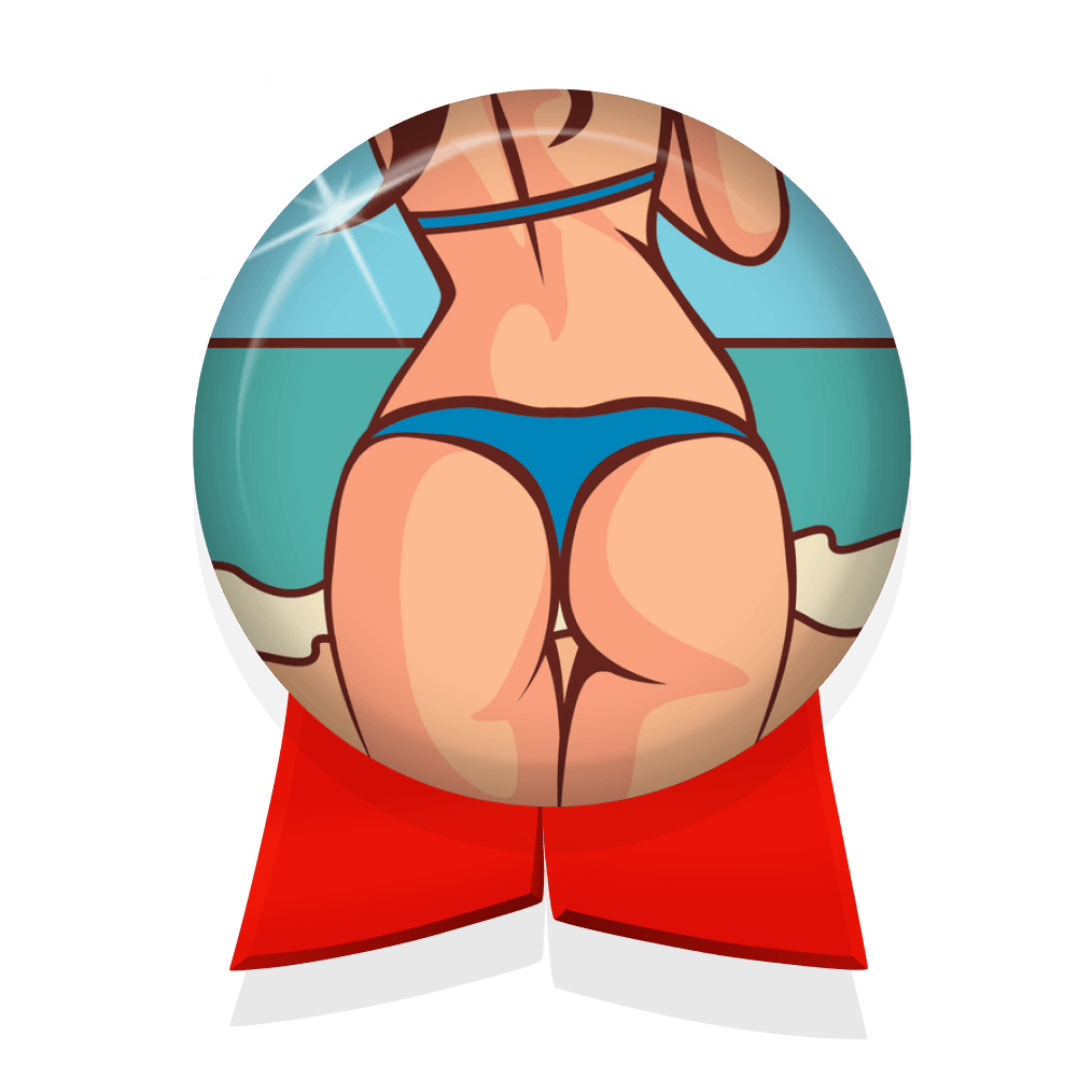 Beach Bum badge