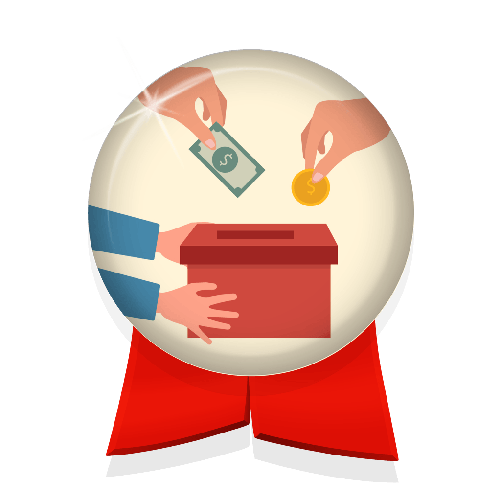 Fundraiser badge