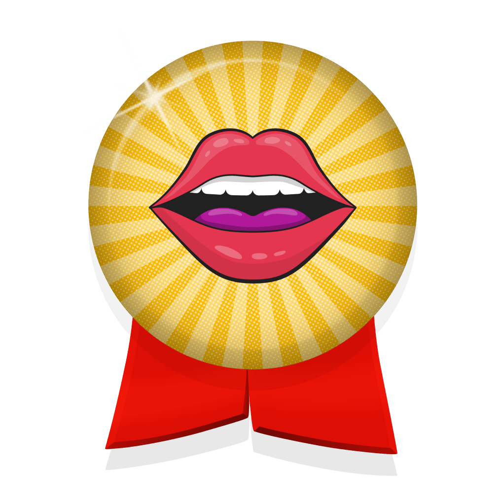 Lip Service badge