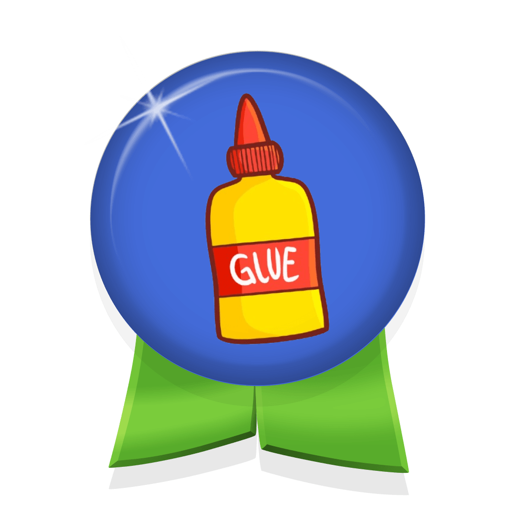 Glue Words badge