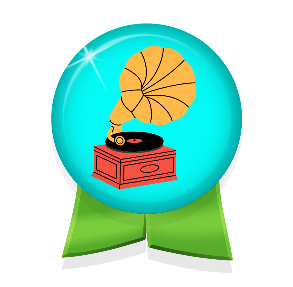 His Masters Voice badge