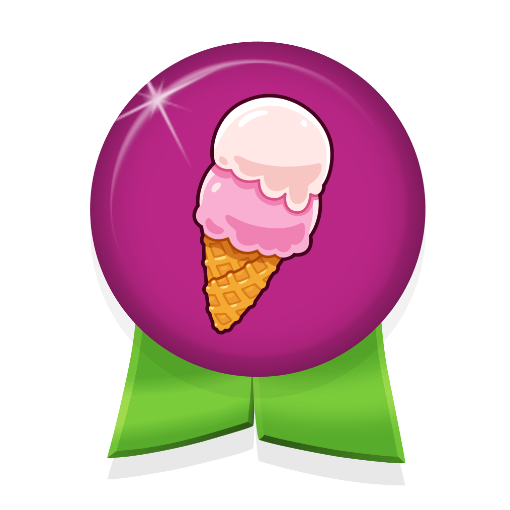 Por Placer badge