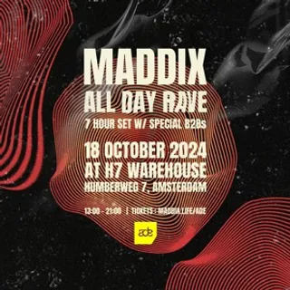 Maddix & Space 92 & Marie Vaunt + More @ All Day Rave, H7 Warehouse Amsterdam, Amsterdam Dance Event, Netherlands