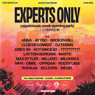 John Summit @ Experts Only, Club Space, Miami Music Week, United States