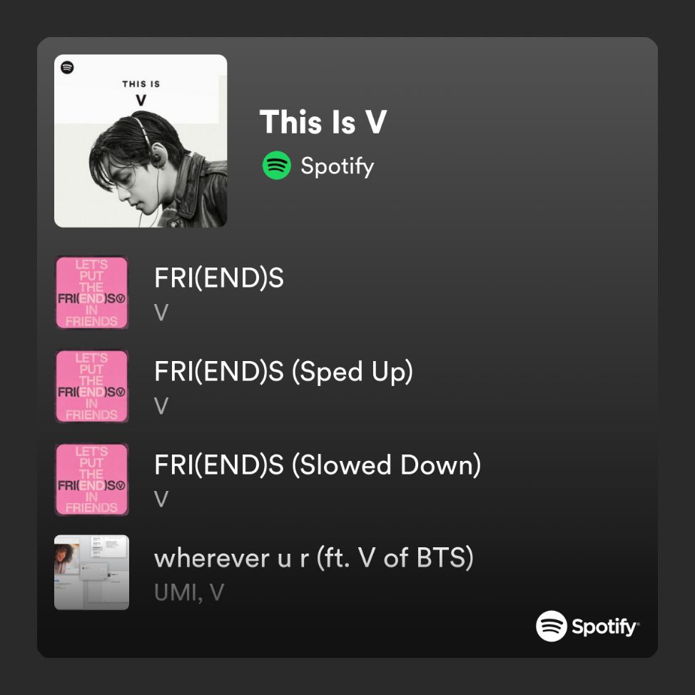 This Is V | Spotify Playlist
