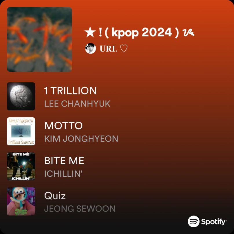 kpop 2024 ) ᝰ playlist by 𝐔𝐑𝐈. ♡ Spotify