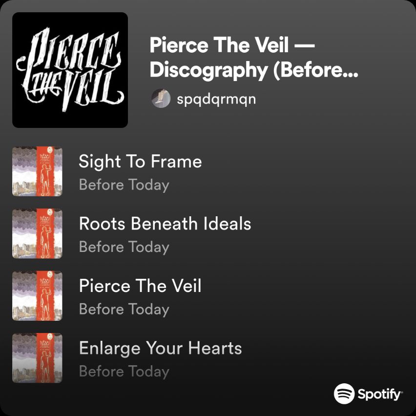 Pierce The Veil — Discography (Before Today/Isles & Glaciers/Covers