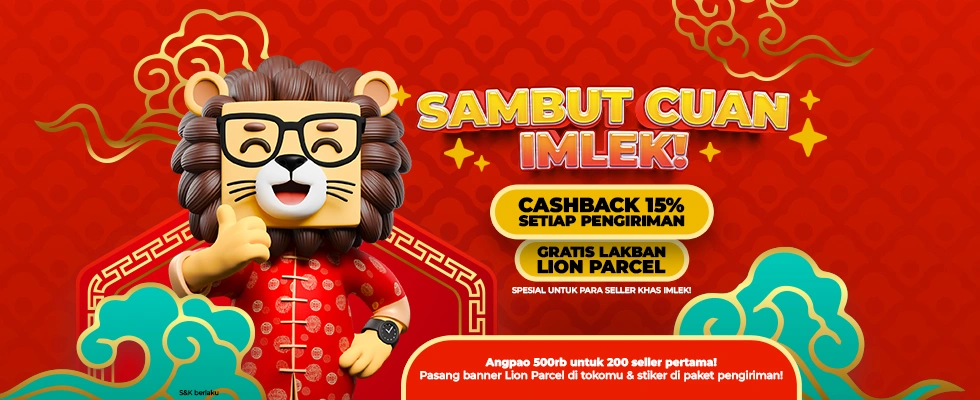 Jualan Khas Imlek? Gabung Program Lion Parcel, Dapatkan Cashback 15%!