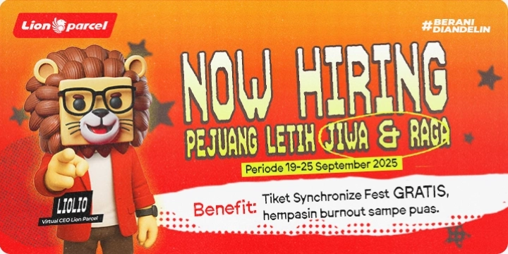 GIVEAWAY! Lion Parcel Bagi-bagi Tiket Nonton Syncronize Fest