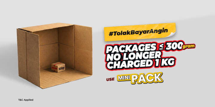 Use MINIPACK: Packages under 300g won't be charged as 1kg!