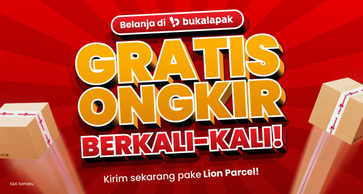 Belanja di Bukalapak, Gratis Ongkir Berkali-kali Pakai Lion Parcel!