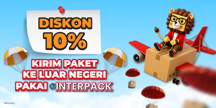 Diskon 10% Kirim Paket ke Luar Negeri Pakai INTERPACK