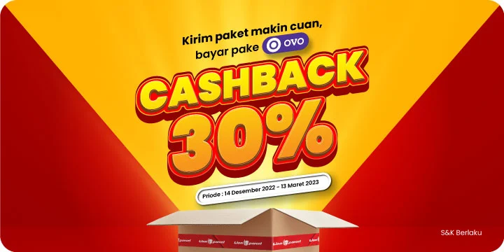 Kirim Paket Bayar Pakai OVO, Ada Cashback 30%