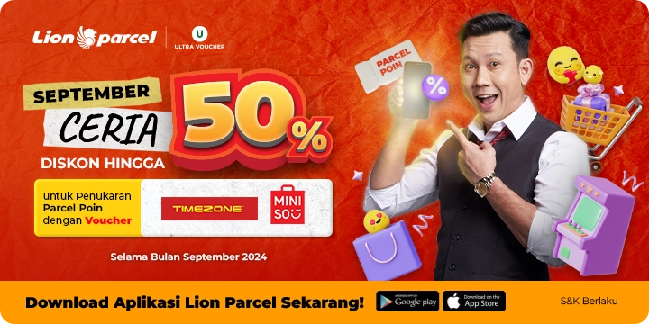 September Ceria! Diskon Voucher hingga 50% dengan Tukarkan Parcel Poin