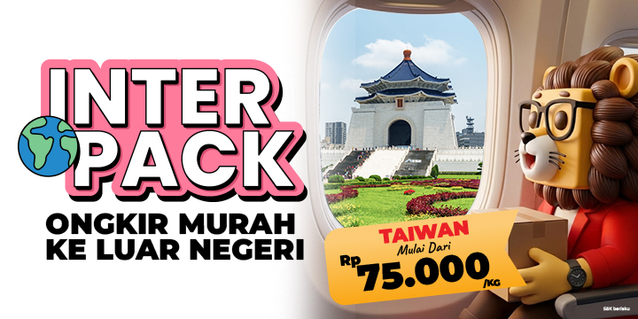  Promo! Kirim Paket Murah ke Taipei Pakai INTERPACK