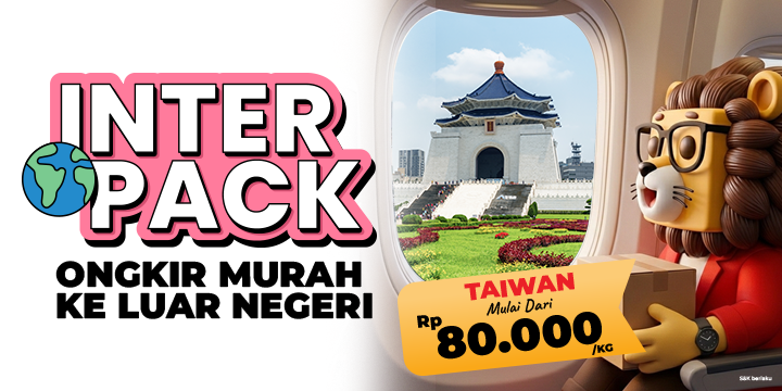  Promo! Kirim Paket Murah ke Taipei Pakai INTERPACK