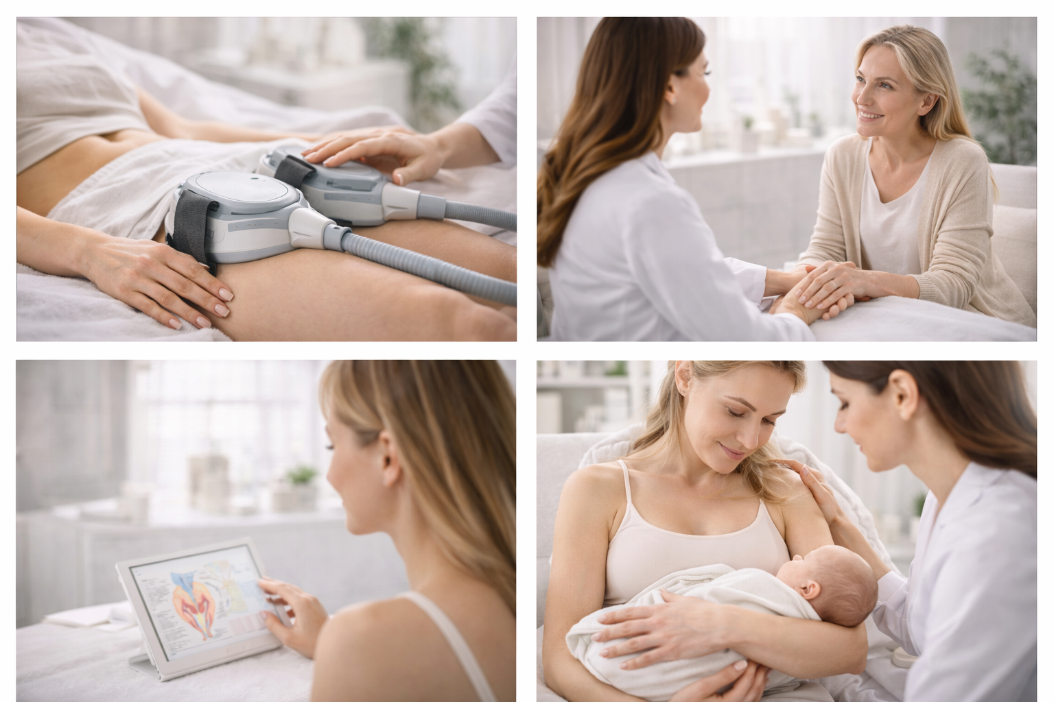 Illustration of a person engaging in various activities, surrounded by symbols representing functional and wellness-related treatments.