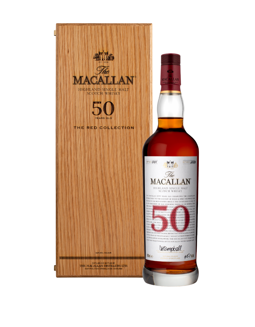 THE MACALLAN RED COLLECTION 50 YEARS OLD